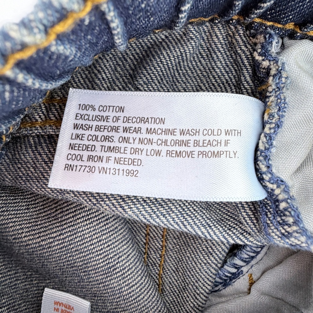 Cat & Jack Straight Jeans Girls Size 8 Dark Wash NEW Flexible Drawstring Denim - Picture 10 of 12